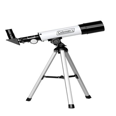 Coleman 360x50 Refractor Telescope Kit with Heavy-Duty Carrying Case, C36050 - Elegant White