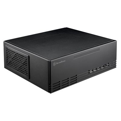 Silverstone Technology Milo 11 Slim & Compact Micro-ATX enclousre for Office or Home Theater, Requires TFX PSU (Sold Separately), SST-ML11B