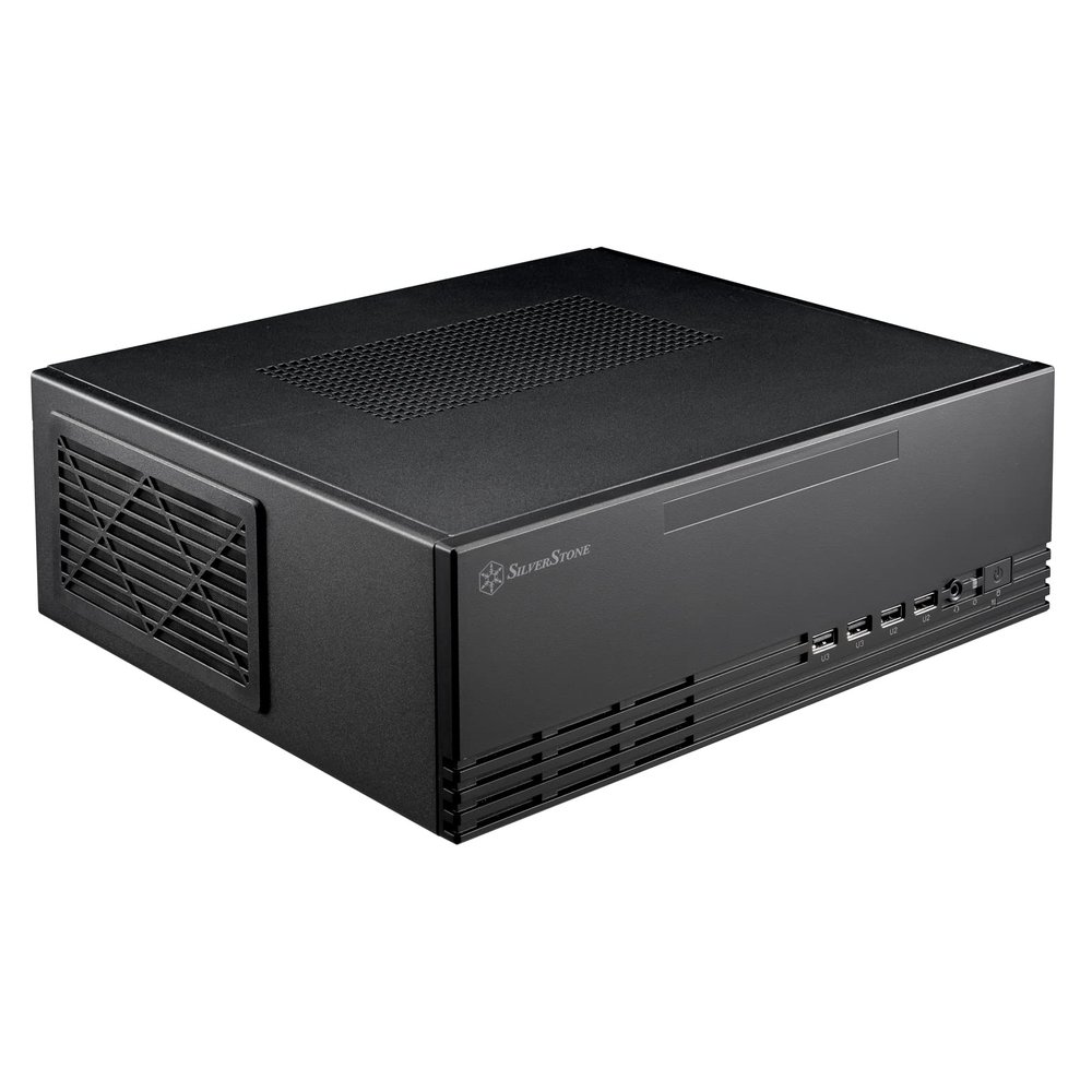 Silverstone Technology Milo 11 Slim & Compact Micro-ATX enclousre for Office or Home Theater, Requires TFX PSU (Sold Separately), SST-ML11B