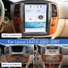 ZWNAV 12.1 inch Qualcomm Tesla Style Touch Screen Car Stereo for Lexus LX470 2002 2003 2004 2005 2006 2007 Radio Android Auto Replacement Unit Audio Multimedia Player GPS Navigation view 2