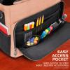 ENHANCE Collector's Edition RPG Player's Essentials DND Bag - Dragon Hide Exterior Messenger Bag Fits 2-4 Books, Binders, Dice & Accessories, with 17 inch Laptop Slot, Battlemap Straps (Dragon Pink) view 4