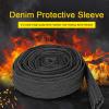 Protective Hose Sleeve 7.5m/25ft Hydraulic Hose wrap Hydraulic Hose Sleeve Nylon Cable Sleeves Protector for Welding Torch Hydraulic Hose Black view 3