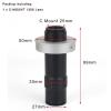 Microscope Accessories Kit 48MP 2K 1080P HDMI USB Video Microscope Camera 10-130X Zoom C Mount Lens Microscope Slides (Color : E only Lens) view 2