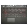 Laptop Replacement Keyboard Compatible for Lenovo Legion Y530-15ICH Y540-15IRH 5CB0R40212 5CB0R40196 US Layout with Palmrest Upper Cover Case Backlit (Red Font) view 1