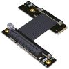 QJJ M.2 NVMe to PCI Express 4.0 x8 Extension Cable 90 180 Degree (20cm, R48UF 4.0) view 1