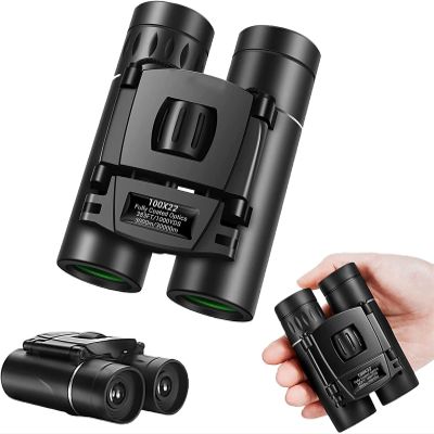 Galagold 100X22 Professional Binoculars - Black Portable Compact 30000M High Power Portable Hunting Optical Telescope BAK4 for The Races, Bird Watching Hunting Camping Travelling Sport Match