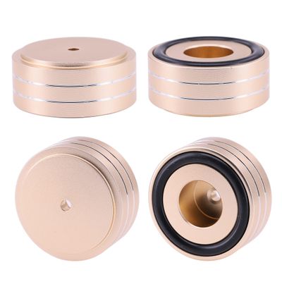 4PCS Amplifier Feet 49 * 22mm HiFi Turntable Feet Audio Speaker Isolation Feet Pad (49 * 22mm Gold 4PCS)