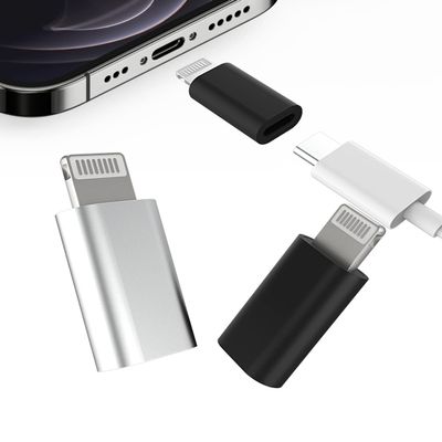 USB C Female to Lightning Male Adapter(3pack)Type C Charger Cable Port Compatible for Apple for iPhone 13 12 11 Pro Max Mini Xs Se X Xr 8 Plus for iPad Air Converter Charging Cord Data Sync Connector