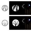 6Pcs Round GOBO Kit,66mm Metal Plate with Different Patterns Works with Spotlight Attachment and OT1 Pro II III Optical Snoot to Create Different Lighting Effects view 3