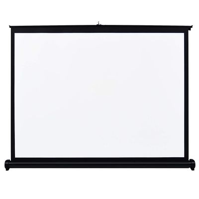 LENG Retractable Projection Screen Table Top Projector Screen 20inch 30inch 40inch 50inch Little Screen Portable Movie Screen for Home Theater Outdoor Office (Color : 4:3, Size : 30inch)