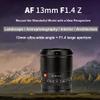 VILTROX 13mm f/1.4 F1.4 Auto Focus Lens for Nikon Z-Mount Camera,Wide Angle APS-C Camera Lens for Nikon Z50 Z30 Z6II Z7II Z5 Z6 Z7 Z9 ZFC view 2