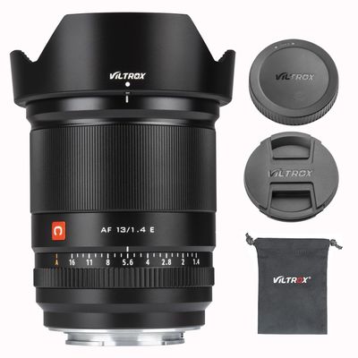 VILTROX 13mm f/1.4 F1.4 Auto Focus Lens for E-Mount Mirrorless Cameras,Wide Angle APS-C Camera Lens for Sony ZV-E10 FX30 a6600 a6400 a6300 a6100 a6000 A1 a7C a9 a7R a7 a7R a7