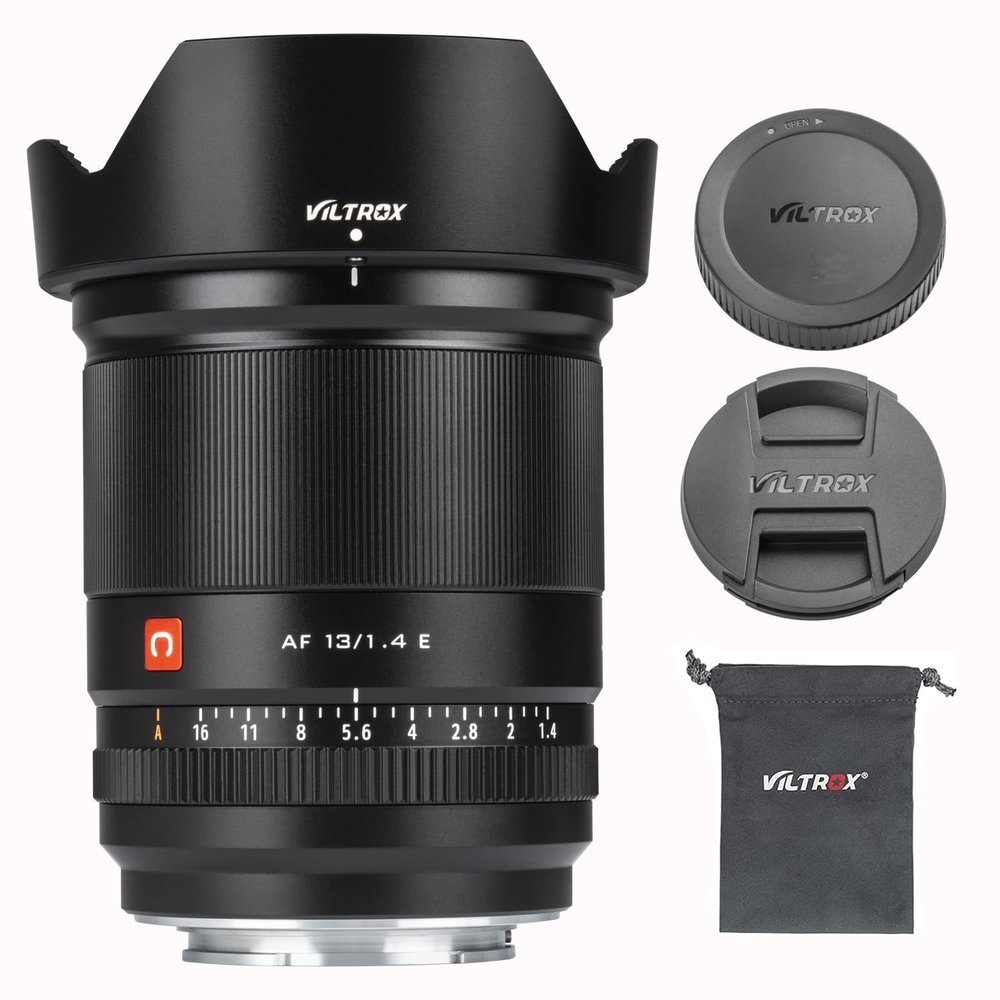 VILTROX 13mm f/1.4 F1.4 Auto Focus Lens for E-Mount Mirrorless Cameras,Wide Angle APS-C Camera Lens for Sony ZV-E10 FX30 a6600 a6400 a6300 a6100 a6000 A1 a7C a9 a7R a7 a7R a7