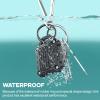 JEANUE-Waterproof Airtag Holder Keychain Case,Compatible Apple Air Tag Tracker with Key Ring,[Ultra-Durable][Full-Cover][Screw-Closed] for Keys/Dog Collar/Luggage (Black 4Pack) view 3