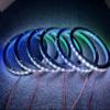 NA 6PCS 6.5" Car LED Speaker Ring Light Kit Dream Color Chasing Flow Series Spacer Ring Light Can Controlled by Remote and APP Simultaneously view 2