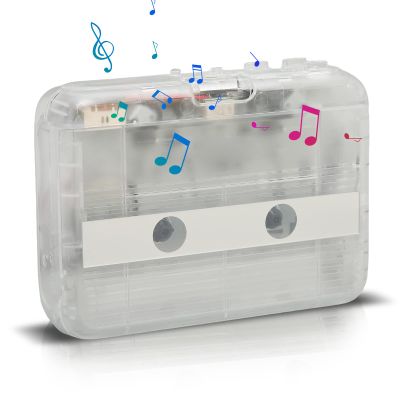 ASHATA Portable Cassette Player, Cassette to MP3 Converter Portable Tape Cassette Player to MP3 Format, Retro Audio Player with Earphones, for Laptop PC
