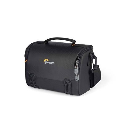 Lowepro Adventura SH 140 III, Camera Shoulder Bag with Adjustable/Removable Shoulder Strap, Bag for Mirrorless Camera, Compatible with Fujifilm XT200, Canon M50 MII, EOS R10, Nikon Z50, Black