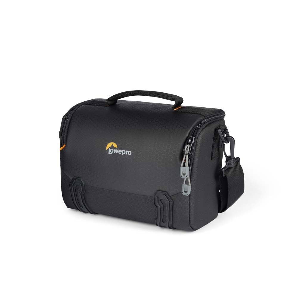 Lowepro Adventura SH 140 III, Camera Shoulder Bag with Adjustable/Removable Shoulder Strap, Bag for Mirrorless Camera, Compatible with Fujifilm XT200, Canon M50 MII, EOS R10, Nikon Z50, Black
