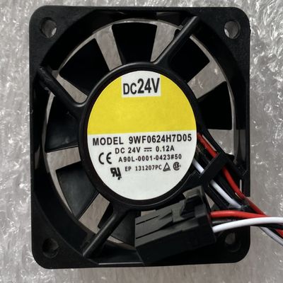 for 9WF0624H7D05 24V 0.12A 6800RPM 18CFM 60X60X15MM 3-Wire Cooling Fan