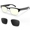 CatXQ Smart Glasses | Blue Light Filtering & Polarized Sunglass Lenses | Touch & Voice Assistant Compatible | Call & music & 6 hours for Women Men view 1
