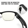 CatXQ Smart Glasses | Blue Light Filtering & Polarized Sunglass Lenses | Touch & Voice Assistant Compatible | Call & music & 6 hours for Women Men view 4