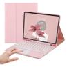 AnMengXinLing Keyboard Case for iPad mini 5/Mini 4-Touchpad Detachable Keyboard with Pencil Holder -Slim Leather Folio Smart Cover for iPad mini 5th Gen 2019 /Mini 4th Gen 2015,Pink view 1
