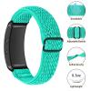 Fit for Samsung Gear Fit2 Pro Bands Women Men, Stretch Adjustable Elastic Nylon Bracelet Strap Replacement Watch Band Wristbands for Samsung Gear Fit 2 SM-R360/Gear Fit 2 Pro SM-R365 (Green Purple) view 4