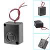 DKARDU 4 pcs Black Mini Piezo Alarm Siren 12V DC 110dB Insurance AntiTheft HighDecibel Square Shell Active Buzzer Alarm with Alligator Clip for Car Safes view 2