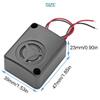DKARDU 4 pcs Black Mini Piezo Alarm Siren 12V DC 110dB Insurance AntiTheft HighDecibel Square Shell Active Buzzer Alarm with Alligator Clip for Car Safes view 3