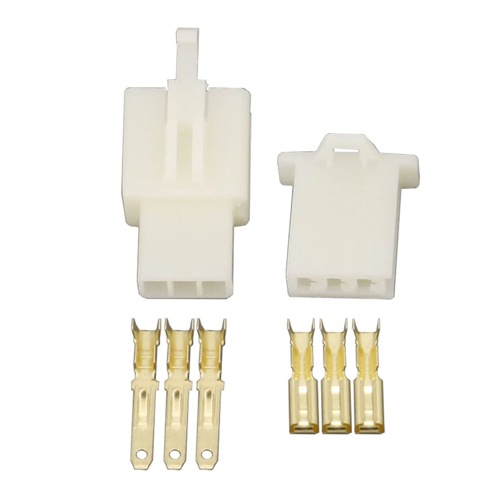 Multi-Purpose 100 Sets 2.8mm Connectors 3 Pin DJ7031A-2.8 Electrical Wire Male and Female Automobile Lighting Adapter Connector
