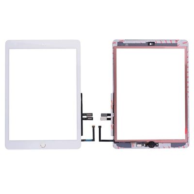 ePartSolution for iPad 6 Touch Screen Glass Digitizer Lens Replacement for iPad 6th Generation 2018 Ver. A1893 A1954 USA (White + Home Button)