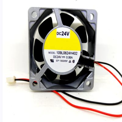 109L0624H402 DC24V 0.06A 60X60X25mm 2-Wire Cooling Fan 6025mm