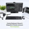 IOGEAR 2-Port 4K Hybrid KVM  Share 2 Computers with 1 Keyboard, Mouse, and Monitor, DisplayPort & USB-C with Audio, Built-in Cables, Remote Selector (GCS82DPC) view 4
