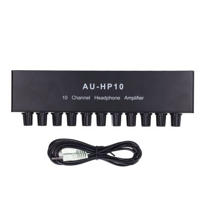 10 Channel Amplifier Receiver, 10 Channel Headphone Amplifier DC 12V
