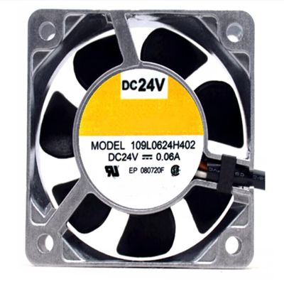 109L0624H402 DC24V 0.06A 60X60X25mm Cooling Fan 6025mm