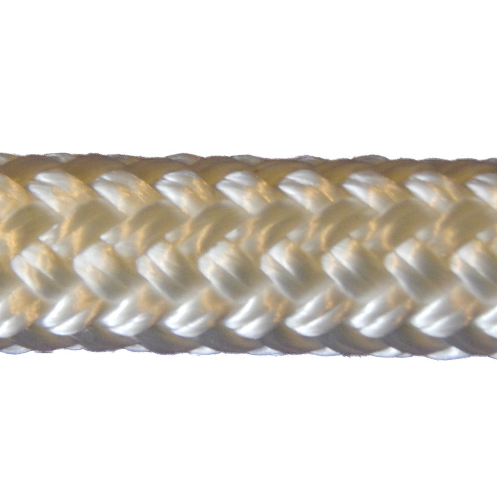 CBKnot Premium Double Braid Polyester 5/16" 3,010 lb Tensile Strength Applications Include: Sailing, Marine, General Utility, Rigging, Equine and More. (5/16" x 100', White)