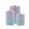 Gender Reveal Cylinder Cover,Circle Plinth Cover with Elastic Band,Blue Pink Dots Balloon Baby Shower Birthday Cake Table Props C-D56H57 view 1