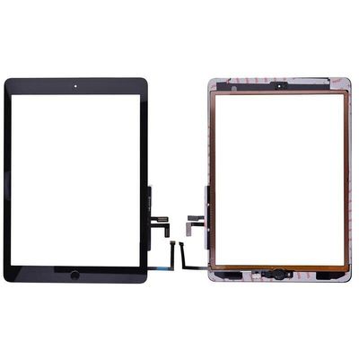 ePartSolution Replacement for iPad 5th Generation 2017 Ver. Glass Touch Screen Digitizer Lens for iPad 5 A1822 A1823 USA (Black + Home Button)