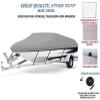 7.6 oz Solution Dyed Polyester Grey, Styled to FIT Boat Cover Compatible for MONARK BASS Finder 1650 V All Years view 2