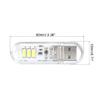 PATIKIL 6000-6500K Mini USB LED Light, 2 Pack 0.5W Portable Touch Night LED Light Stick Slim Lamp Module for Camping Laptop Keyboard, Clear White Light view 2