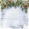 10x10ft Christmas Village White Retro Wood Background Christmas Tree Ping an Fruit Snowflake Background view 2
