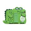 3D Cute Crocodile Case for iPad 10th 2022/Air 5th 2022/Air 4th Generation 2020 10.9 inch with Strap,Kawaii Cartoon Green Crocodile Soft Silicone Case with Kickstand for Kids Teens Boys Girls Women view 3
