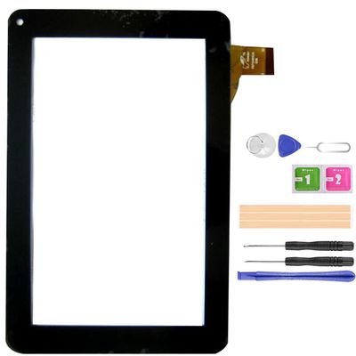 for RCA Voyager RCT6773W22 7" Touch Screen Digitizer Glass Panel Tablet Screen Replacement (Black)