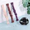 Ouwegaga Compatible with Fitbit Sense/Sense 2/Versa 3/Versa 4 Bands for Women, Soft Silicone Slim Sport Strap with Breathable Air Holes, 4 Pack Large view 3