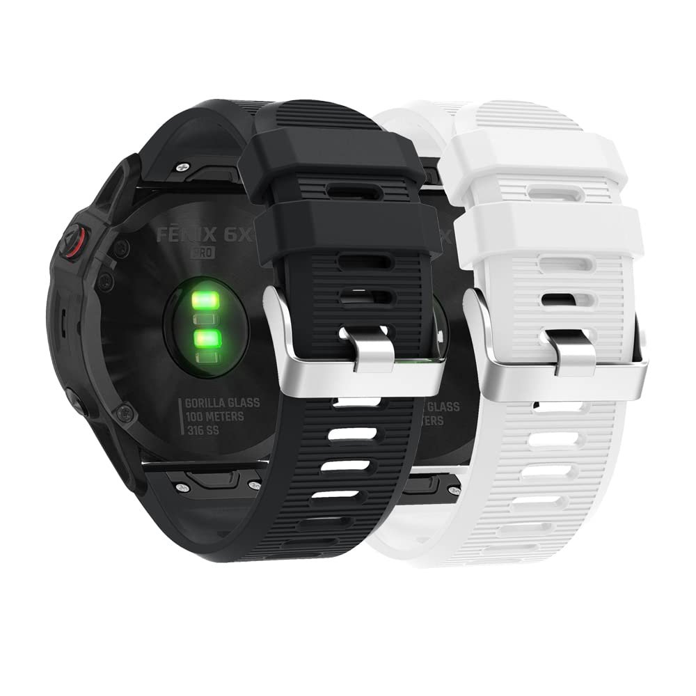 Senter Quick Release Soft Rubber Replacement Band for Garmin Fenix 7X/TACTIX Delta/Enduro Smart Watch