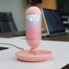 Desktop Microphone RGB Light Daliy Gaming USB Condenser Microphone for Laptop PC Live Streaming Video Conference with Monitor (Pink) view 2