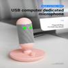 Desktop Microphone RGB Light Daliy Gaming USB Condenser Microphone for Laptop PC Live Streaming Video Conference with Monitor (Pink) view 3
