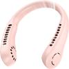 VRBFF Neck Fan, Portable Hangning 360 Airflow Around Neck Fan USB Rechargeable Personal Fan, Wearable Hands Free Fan, Bladeless Mini Cooler Fan for Adult Children Outdoor (Pink) view 1