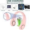 VRBFF Neck Fan, Portable Hangning 360 Airflow Around Neck Fan USB Rechargeable Personal Fan, Wearable Hands Free Fan, Bladeless Mini Cooler Fan for Adult Children Outdoor (Pink) view 4