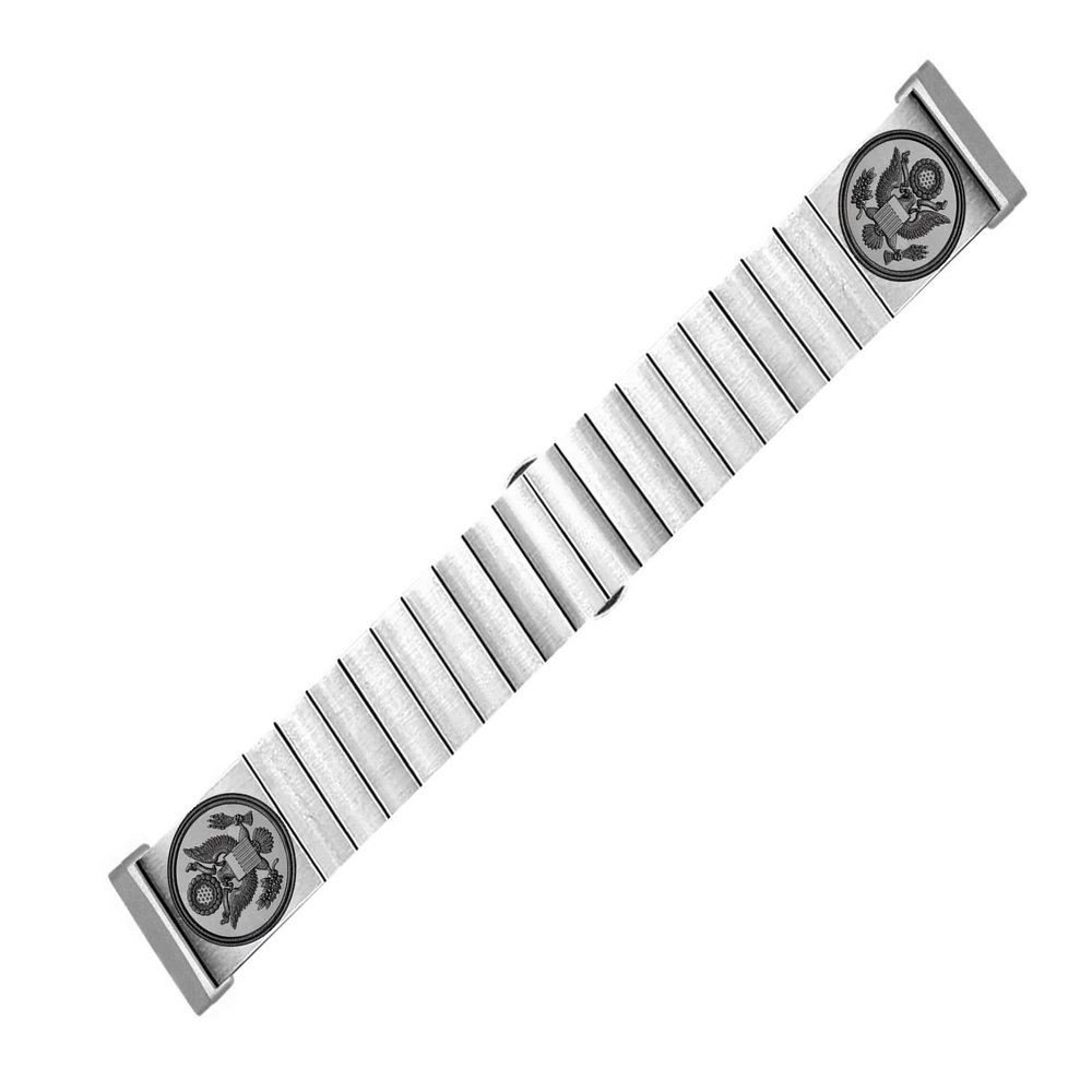 NICKSTON Engraved Strap Band Compatible with Fitbit Versa Lite 2 3 and Sense Silver Stainless Steel Bracelet S-AS1 (For Versa/Versa 2 / Versa Lite Models, 6.5" (165mm) Wrist Size-Silver Color)
